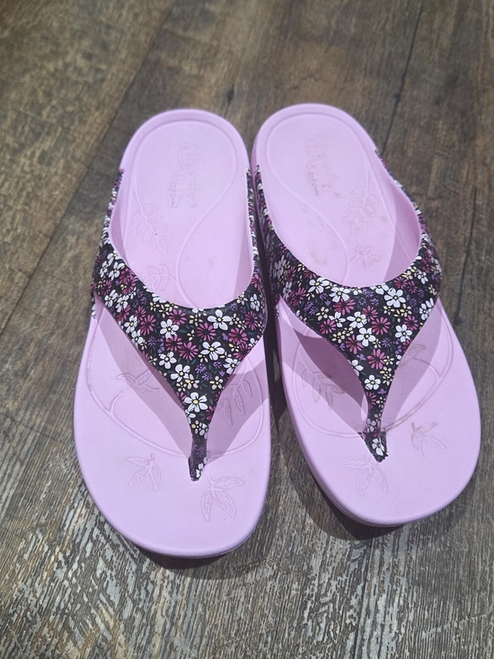 Alegria Shoes - Alegria Pink Floral Thong Sandals